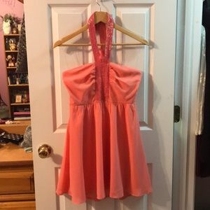 Faisca Coral Dress